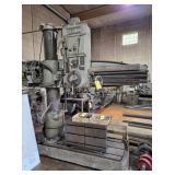 FOSDICK RADIAL ARM DRILL W/ BOX TABLE