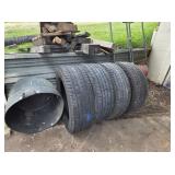 4 GOODYEAR WRANGLER SR-A TIRES & BUCKET