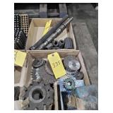 MILLING CUTTERS, ARBORS, 2 BOXES