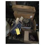 4 SKIDS MISC PARTS, FILTERS, CONTAINERS,