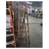 2 WOODEN STEP LADDERS