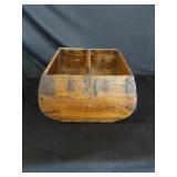 Antique Wood 1 Handle Rice Box