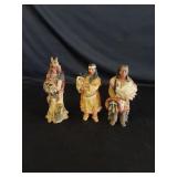 3 Indian Ceramic Figurines