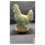 Green Ceramic Rooster