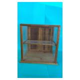 2 Door Glass Countertop Antique Showcase