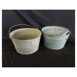 2 Galvinized Bucket