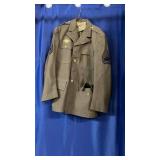 Vtg Wool Knee Length Coat