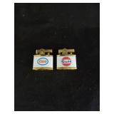2 Vtg Lighters Esso, and Gulf