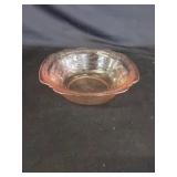 Vtg Pink Depression Glass Madrid Pattern