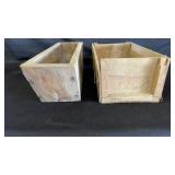 2 Wooden Flower boxes