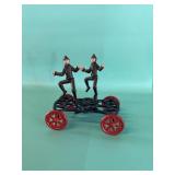 Cast Iron Wagon with 2 Men
