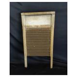 Vtg Wood Wash Board