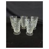 5 Fostoria Water Goblets
