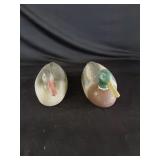 2 Styrofoam Floating Duck Decoys