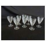 8 Fostoria 4.5" Wine Glasses