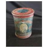 George Washington Cut Plug Round Tin with Lid