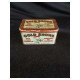 Gold Shore Cut Plug Tobacco Tin w/ Lid