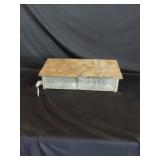 Antique Metal Tractor Box