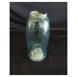 Half Gallon Blue Mason Jar  w/Zink Lid
