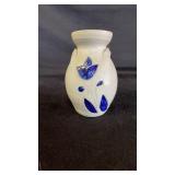 Williamsburg Pottery Vase with Blue Flower