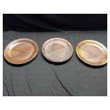 3 Iron Mountain Pottery Plate/Roan Mtn Pattern