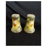 2 Antique Hand Painted Royal Bonn Vases