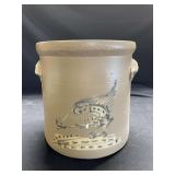 Chicken pickin Corn Stoneware Pot
