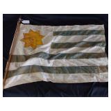 Vtg Original Handmade Uruguayan Flag