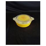 Vtg Pyrex 471 Yellow Sunflower