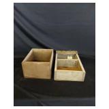 2 Wooden Boxes