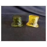 2 Vtg Daisy & Button Top Hats