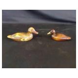 2 Small Decrotive wooden Ducks