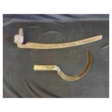 Vtg Hand Scythe & Metal Blade