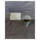 Plaster Rabbit Wall Hanging & Black Metal