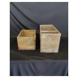 2 Wooden Boxes