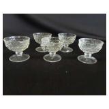 5 Fostoria Sherbert Cups