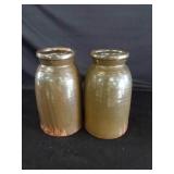 2 A.L Moody Alcaline Pots