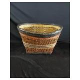 Vtg Woven Mali African Dogon Tribe Leather Bark