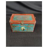 Antique George Washington Cut Plug Tin with Lid