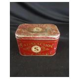 Satisfaction Cut Plug Tobacco Tin w/Lid