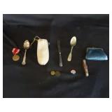 Silverplate Spoons, Knife & Misc