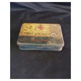 Metal Johnson & Johnson First Aid Tin Box