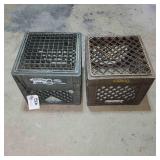 2 Plastic Milk Crates