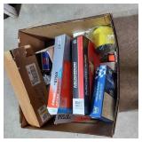 Large Box of Air Filters & Misc