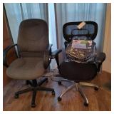 2 Office Chairs & NIP Backrest