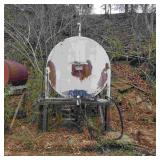 1000 Gallon Fuel Tank with Diesel Fuel & Stand