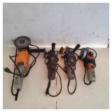 4 Misc Electric Grinders & Cut Off Saws