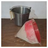 Stainless Bucket & Funnel