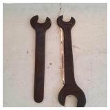 2 Large Antique Wrenches