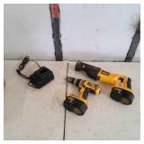 2 Dewalt 18 volt Tools